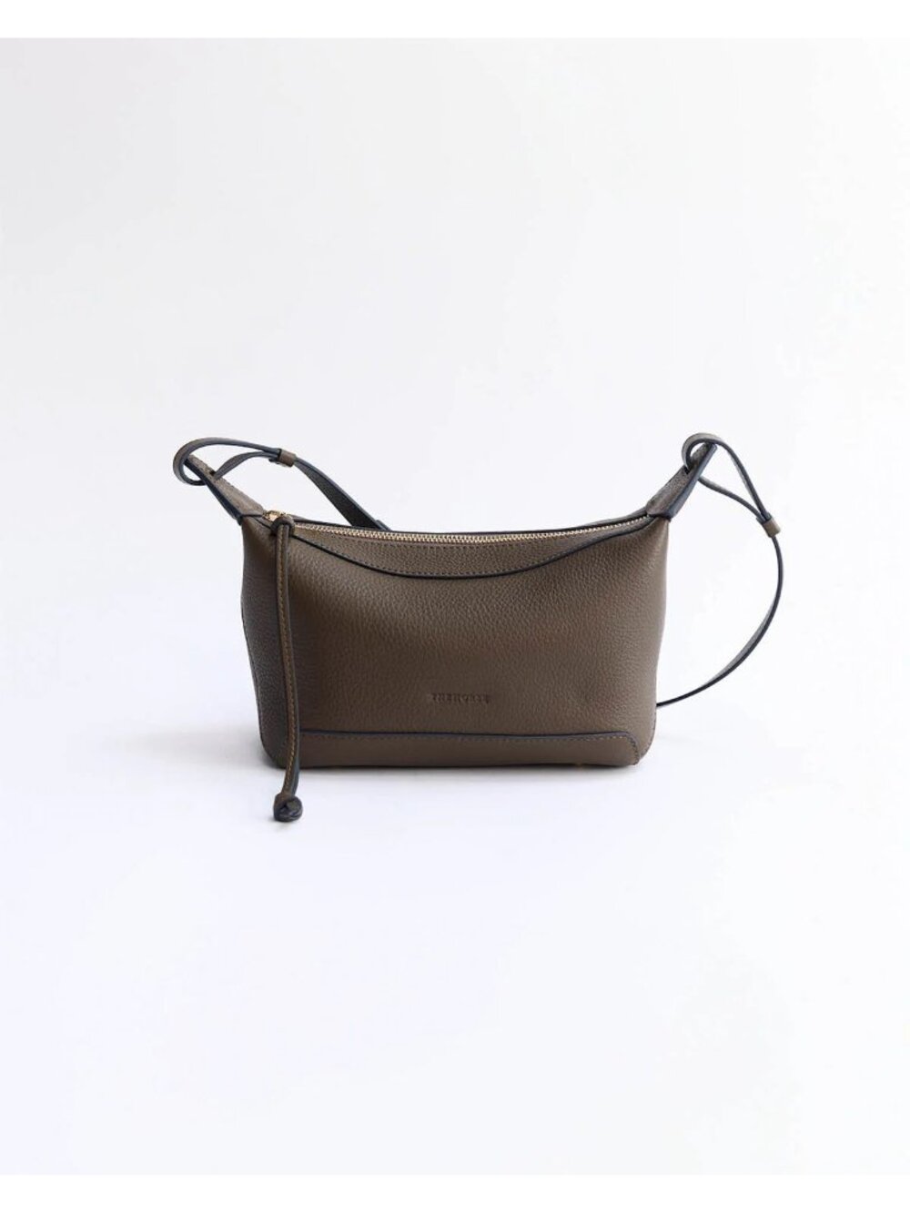 The Horse Mini Lou Crossbody Bag Leather Khaki Green Gold Hardware